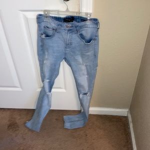 Blue pacsun jeans with rips